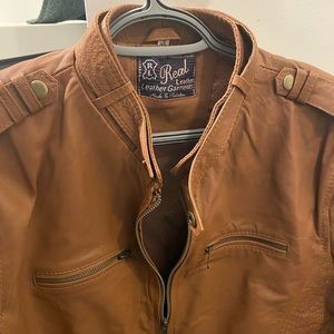 Real Brown Leather Jacket